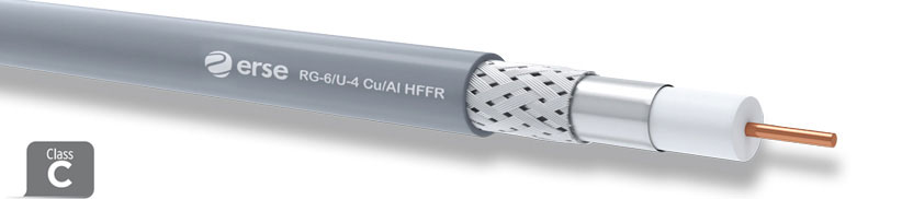 RG 6/U-4 Cu/Al HFFR