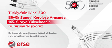 Erse Kablo kinci 500 Byk Sanayi Kuruluu Listesinde Ykselerek lerliyor